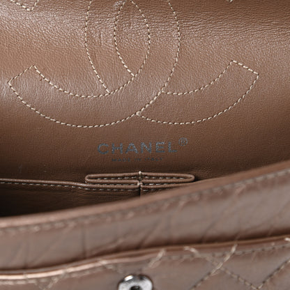 Chanel Metallic Aged Calfskin Quilted 2.55 Reissue 225 Flap Bronze 8 of 10
