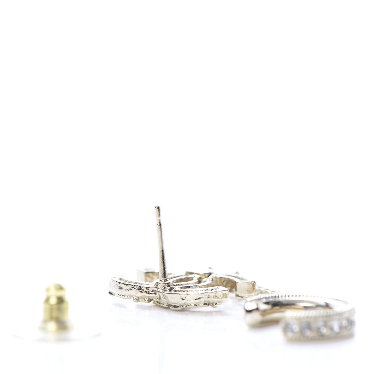 Crystal CC Cuff Single Earring Gold