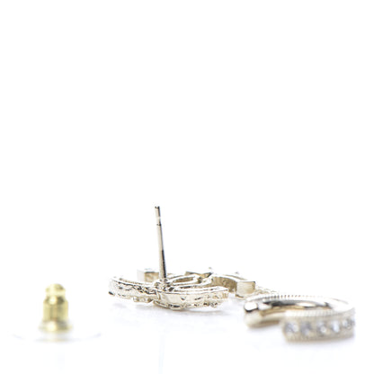 Chanel Crystal CC Cuff Single Earring Gold 3 of 5