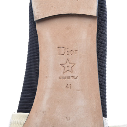 Christian Dior Fabric Ribbon Embroidered J'Adior Ballet Flats 41 Black 7 of 7