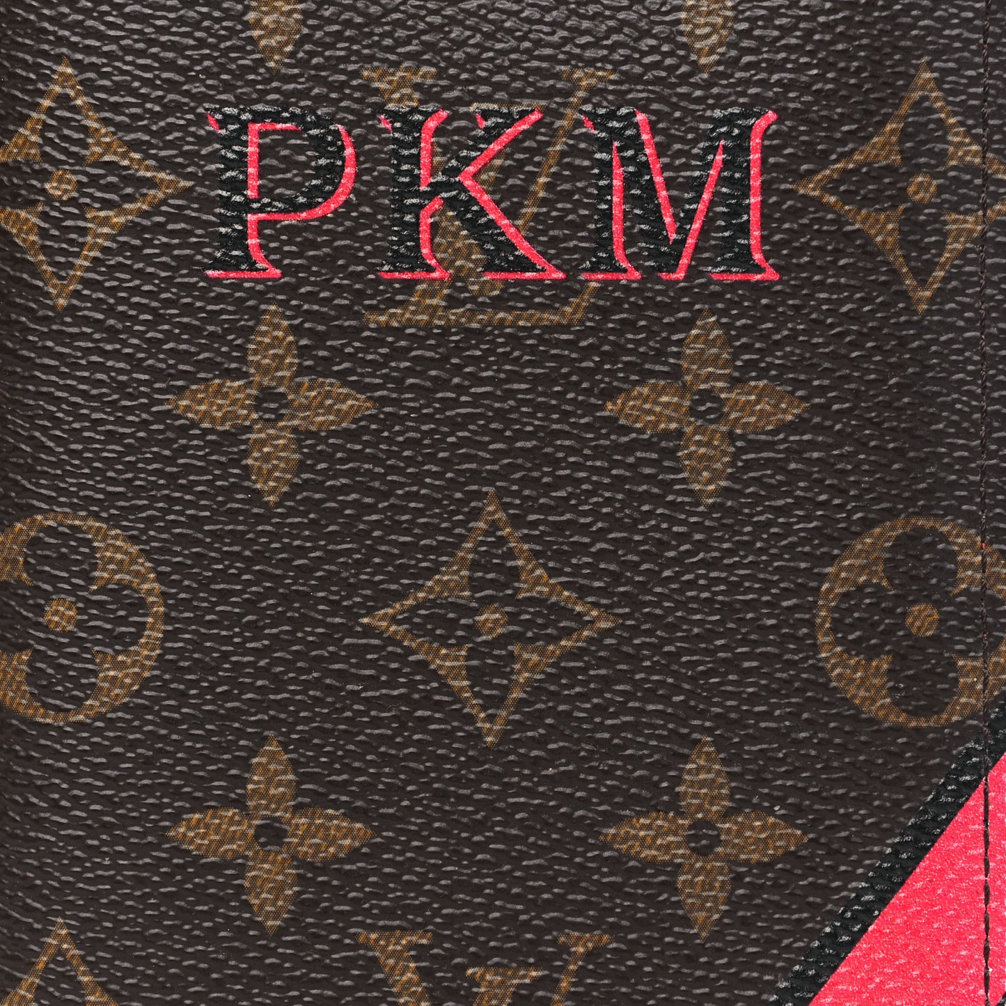 Monogram My LV Heritage Passport Cover Fuchsia Black