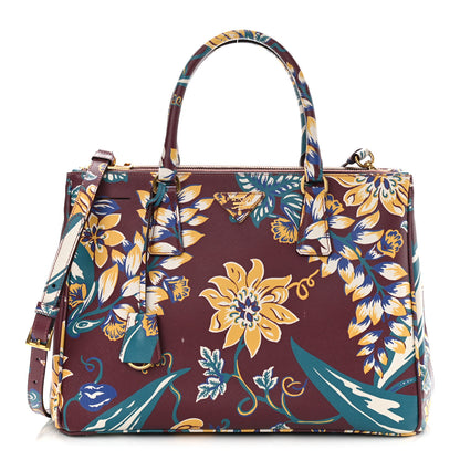 Prada Saffiano Print Medium Galleria Double Zip Tote Amaranto 1 of 17