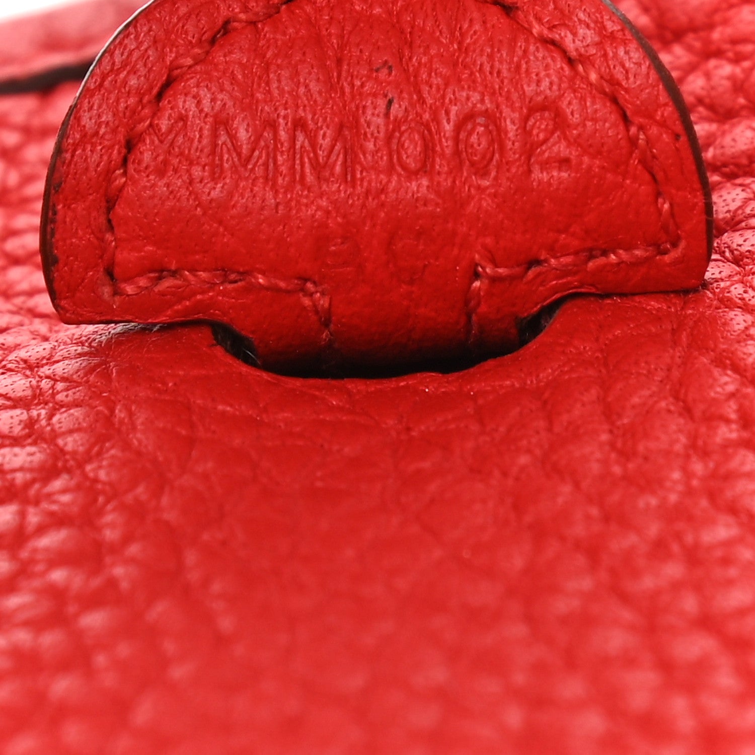Hermes Taurillon Clemence Evelyne TPM Rouge De Coeur 7 of 9