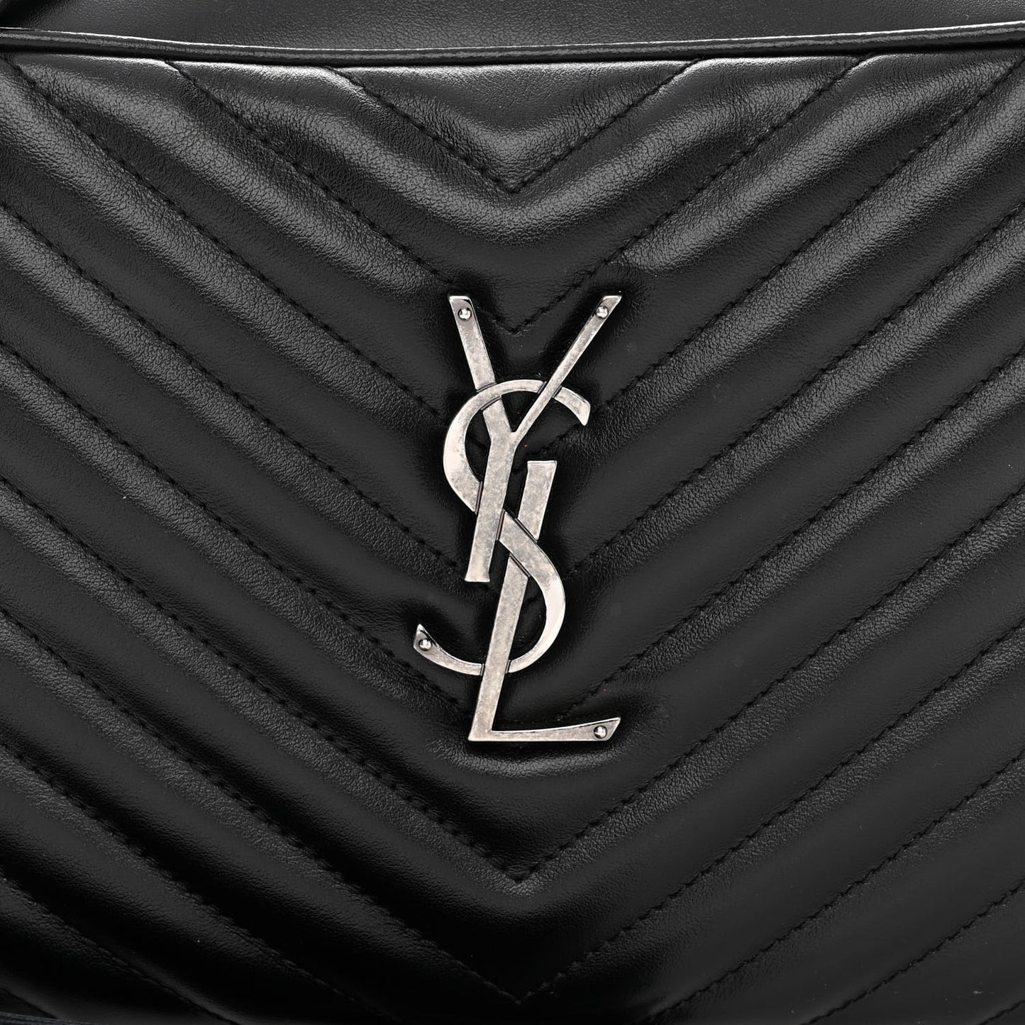 Calfskin Matelasse Monogram Lou Camera Bag Black