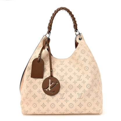 Louis Vuitton Mahina Carmel Hobo Creme 1 of 9