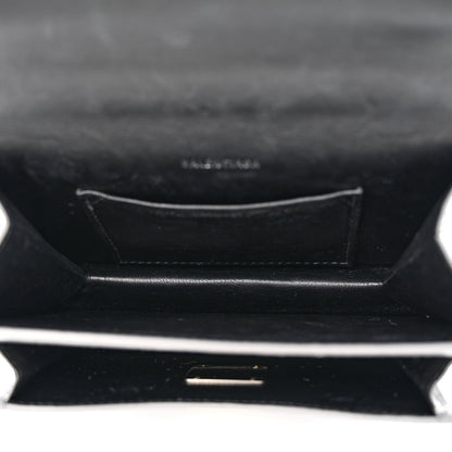 Balenciaga Shiny Calfskin Crocodile Embossed XS Sharp Top Handle Bag Balenciaga Grey 5 of 13