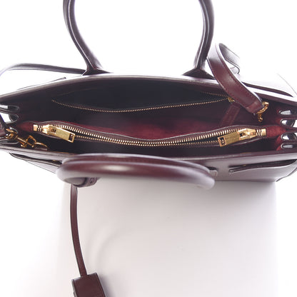 Saint Laurent Calfskin Small Sac De Jour Bordeaux 5 of 9
