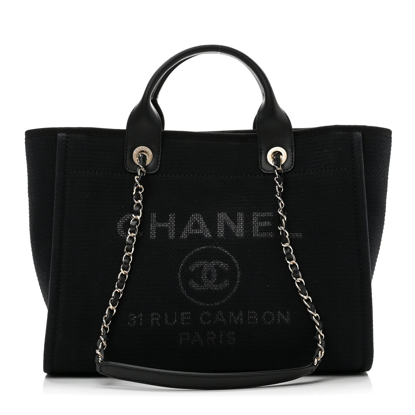 Mixed Fibers Small Deauville Tote Black