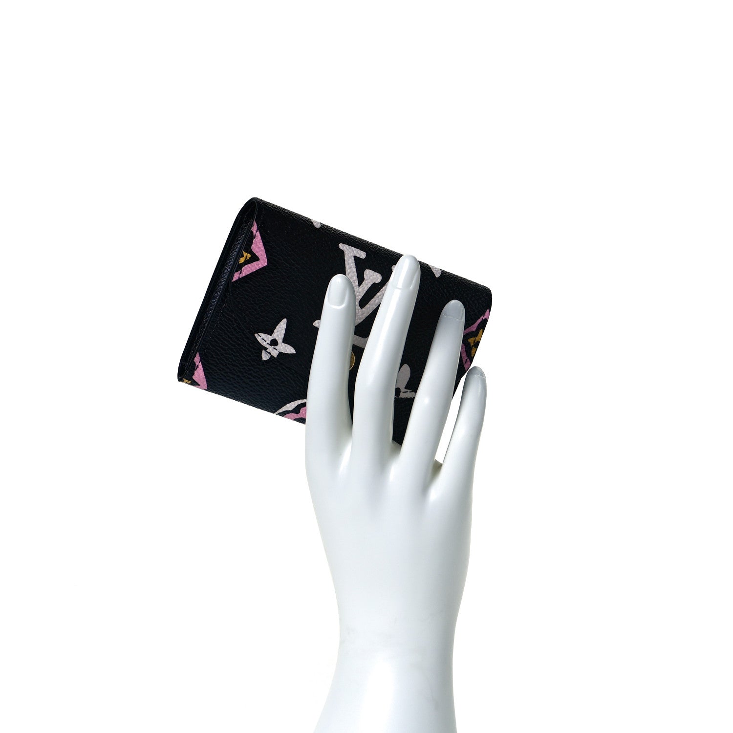 Louis Vuitton Monogram Giant Wild At Heart Rosalie Coin Purse Black 8 of 8