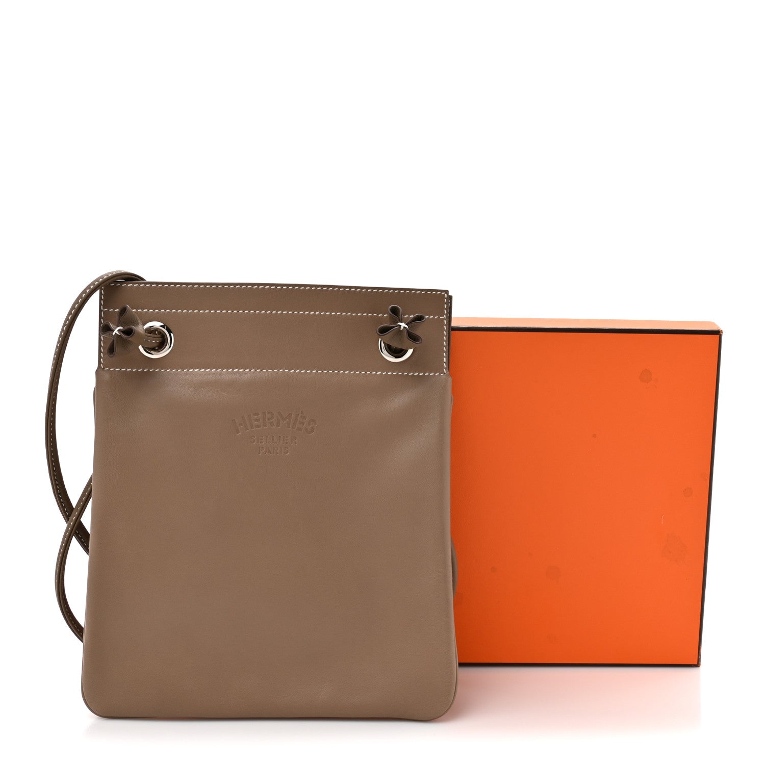 Hermes Milo Lambskin Swift Mini Aline Etoupe 11 of 11
