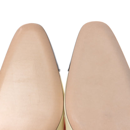 Chanel Patent Calfskin CC Cap Toe Low Heel Pumps 41 White Black 8 of 16
