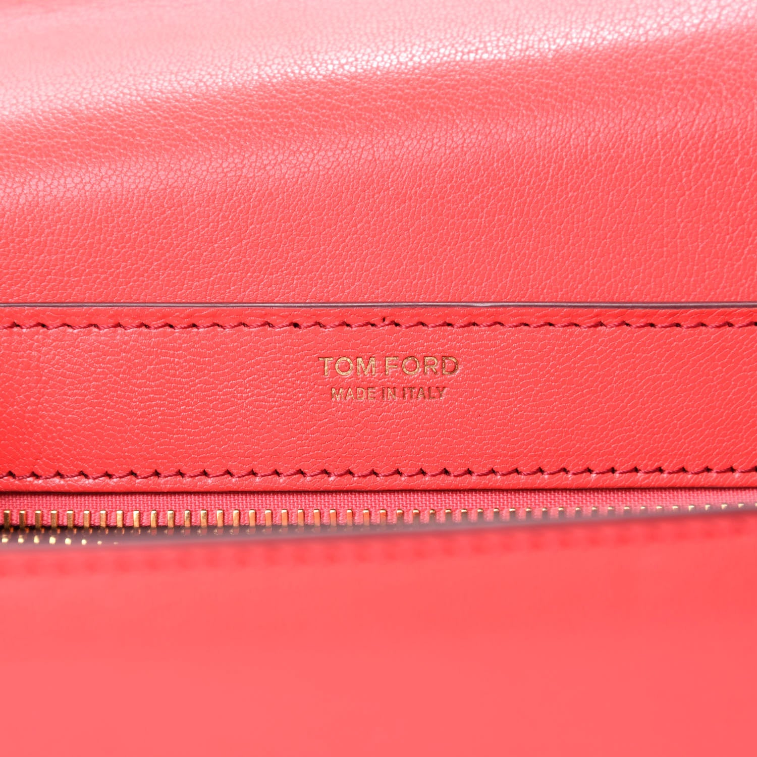 Tom Ford Shiny Goatskin T Clasp Shoulder Bag Red 11 of 12