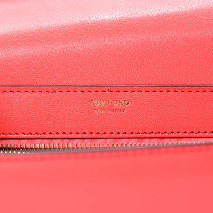 Tom Ford Shiny Goatskin T Clasp Shoulder Bag Red 11 of 12