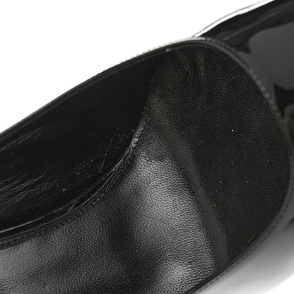 Saint Laurent Patent Calfskin Opyum Pumps 39.5 Black Gold 15 of 16
