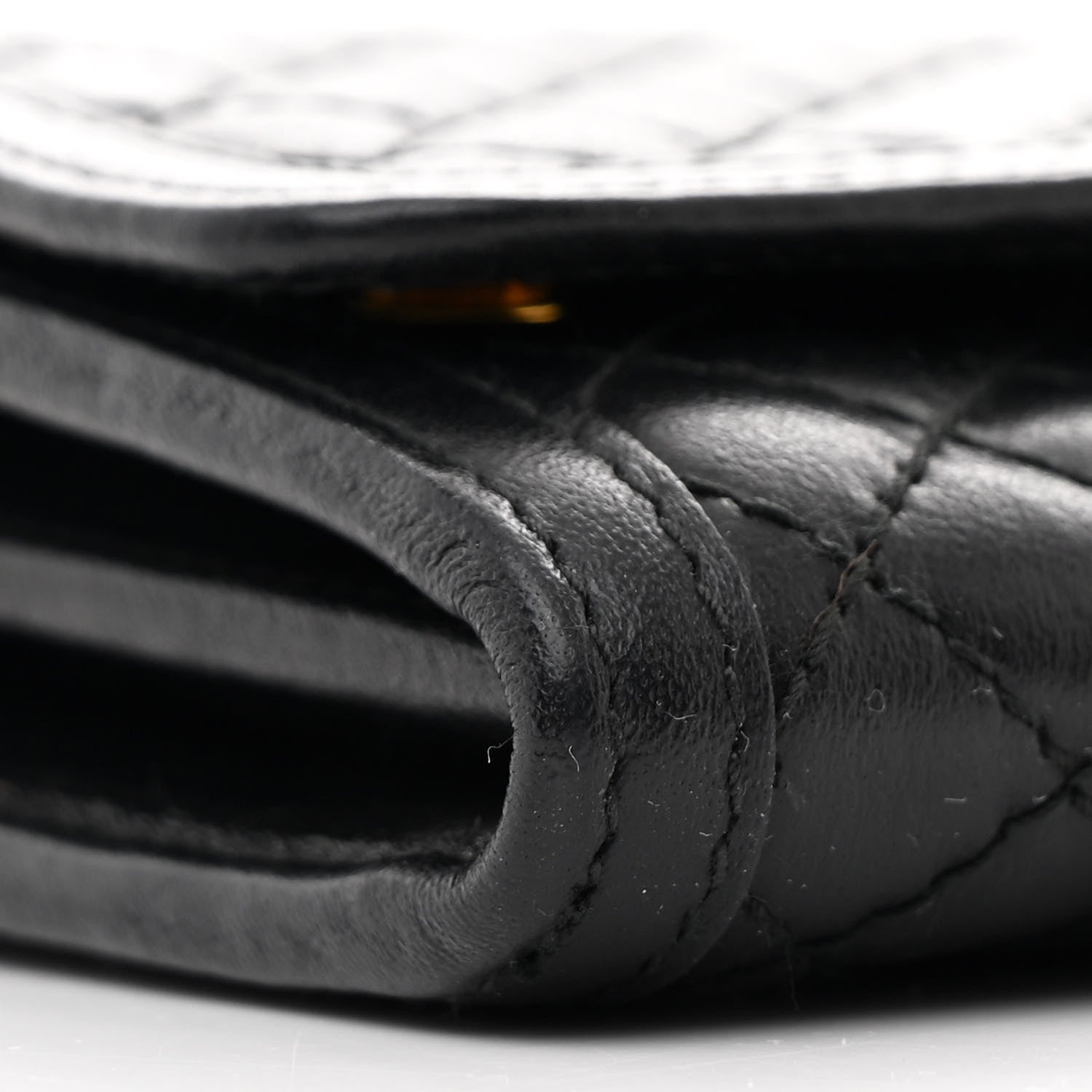 Prada Soft Calfskin Quilted Chain Wallet Black 10 of 12