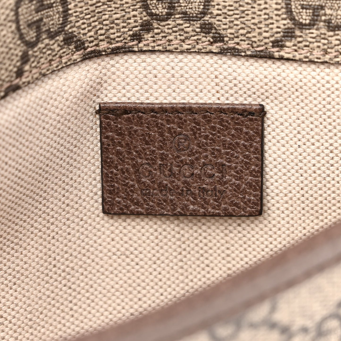GG Supreme Monogram Neo Vintage Web Belt Bag Brown