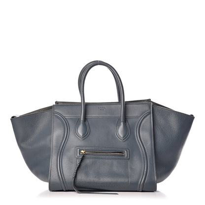 Celine Supple Calfskin Medium Phantom Luggage Slate Blue 1 of 15