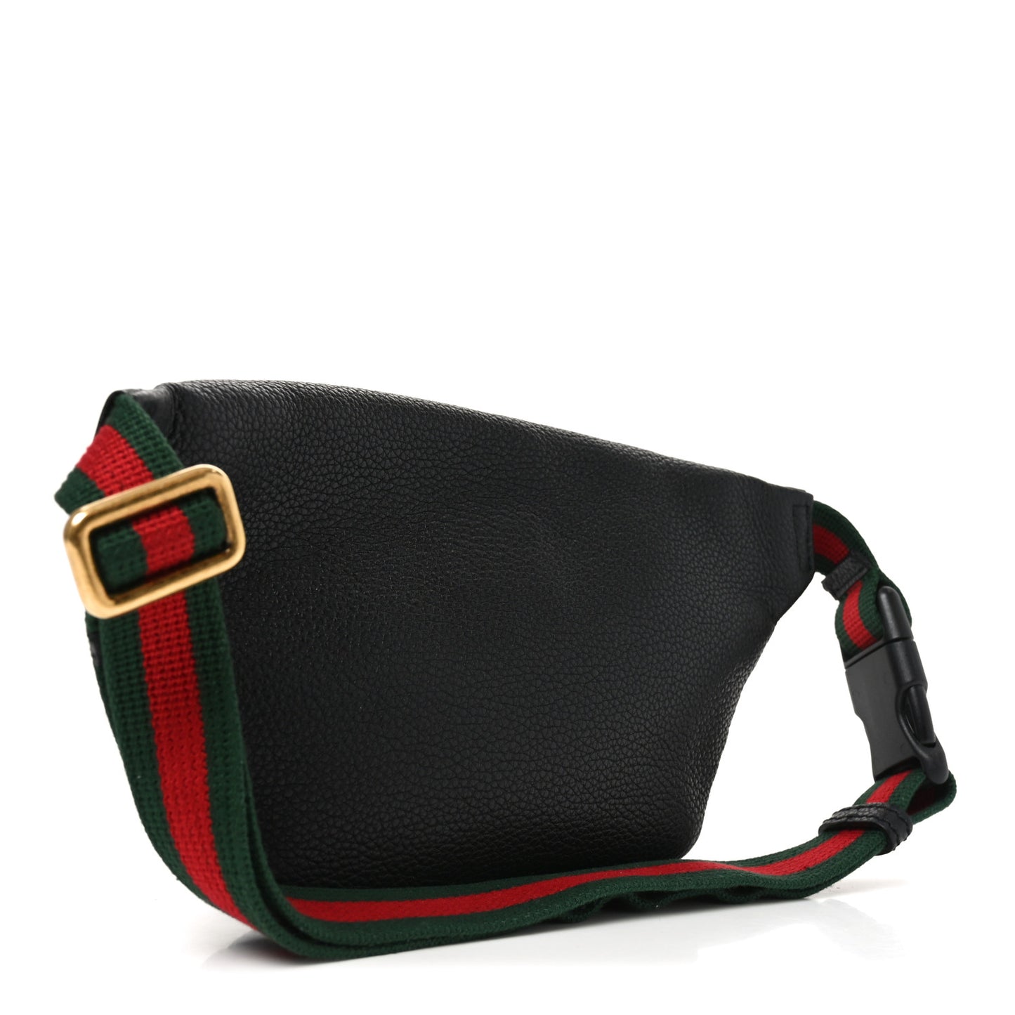 Grained Calfskin Small Logo Belt Bag Black