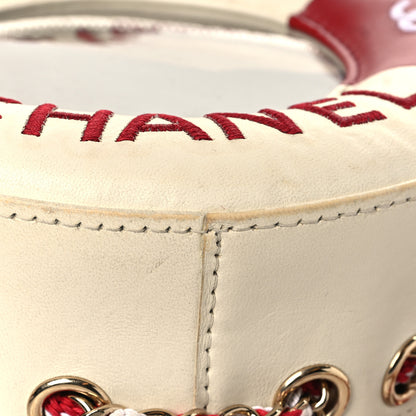 Chanel Lambskin Coco Lifesaver Round Bag Red White 13 of 13