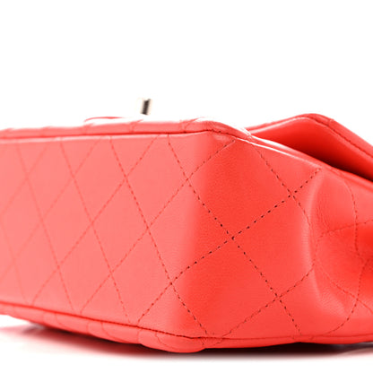 Chanel Lambskin Quilted Mini Rectangular Flap Red 10 of 12