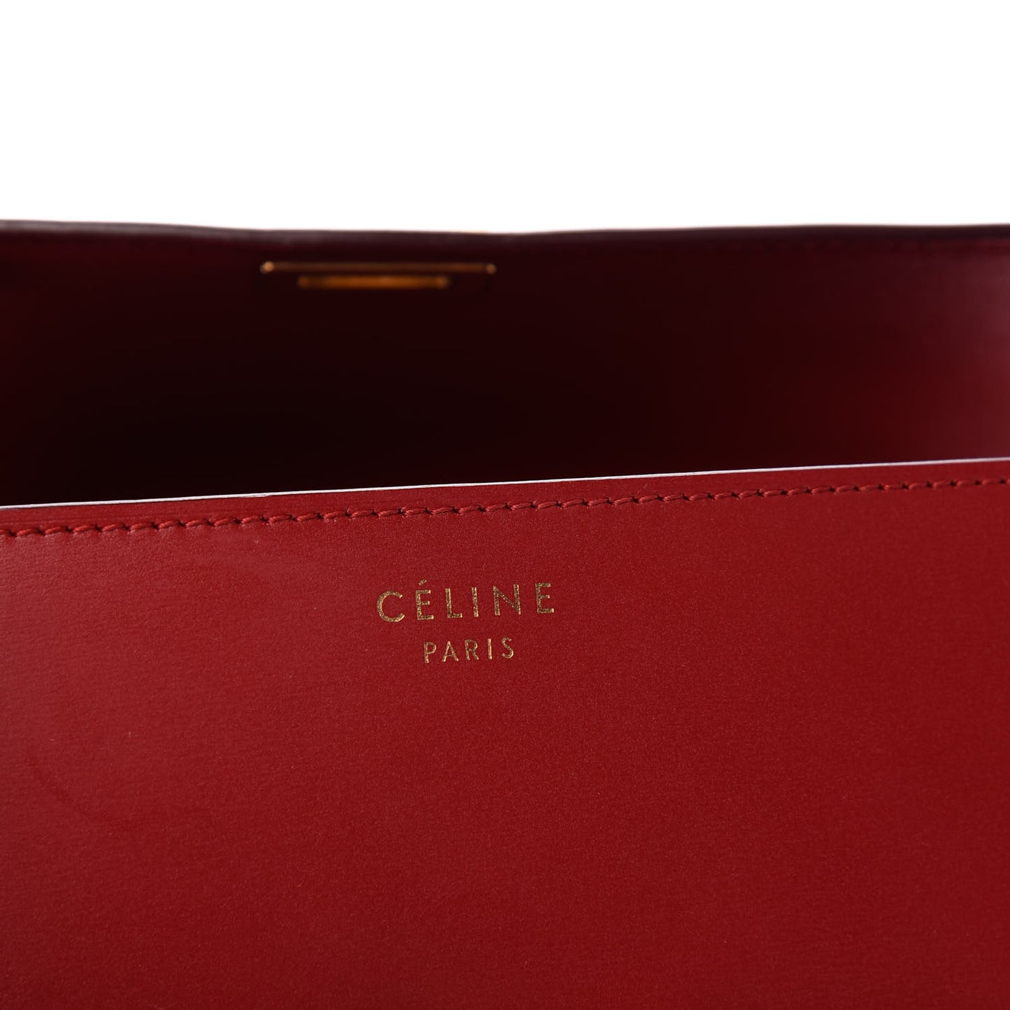 Box Calfskin Medium Classic Box Flap Bag Red