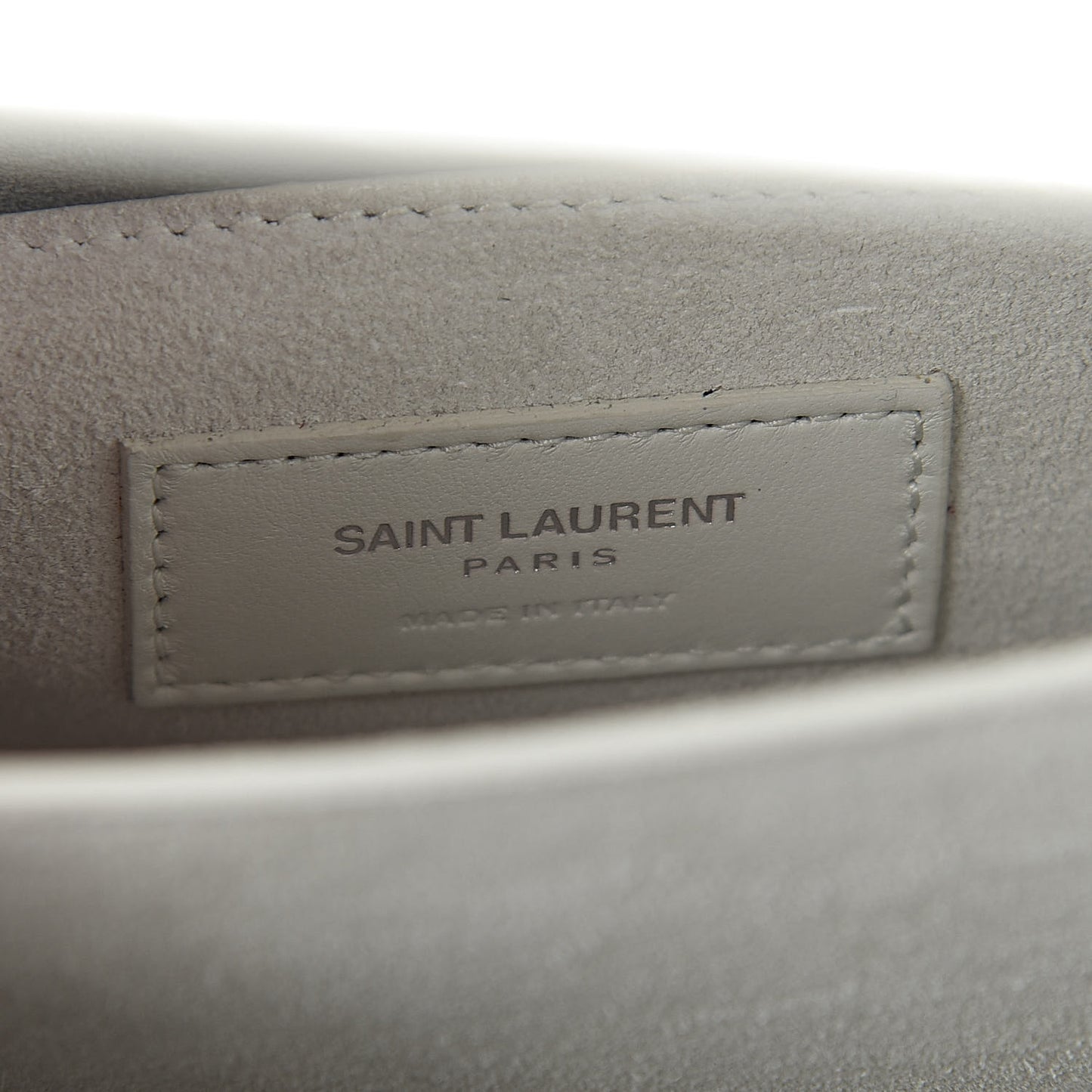 Grained Calfskin Medium Monogram Sunset Satchel White