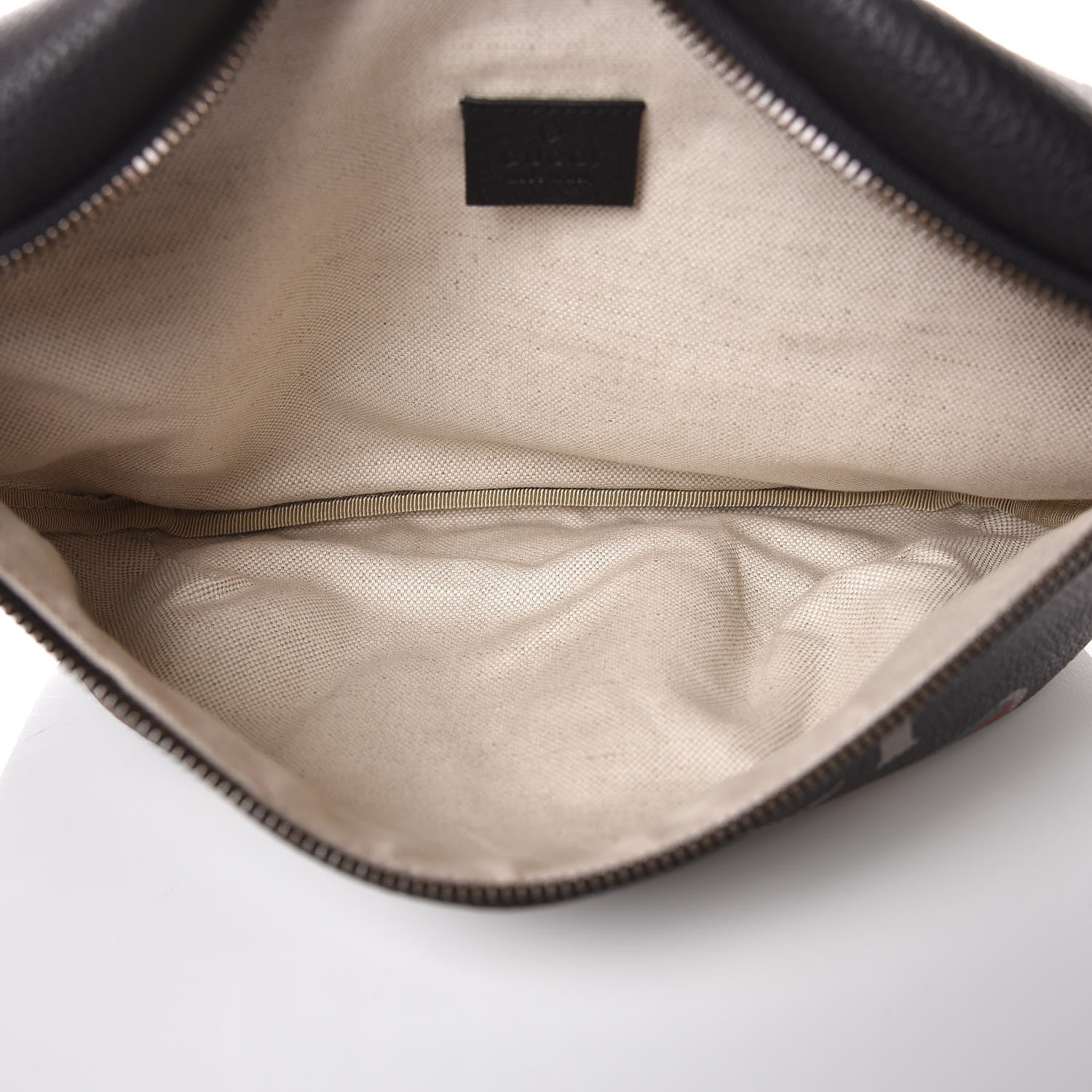 Gucci Grained Calfskin Logo Belt Bag Black 5 of 9