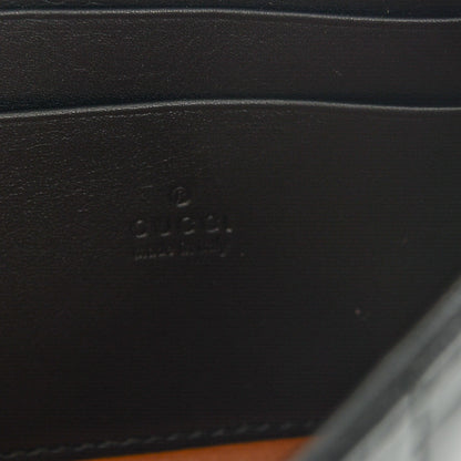 Gucci Calfskin Matelasse Mini Pearly GG Marmont Chain Wallet Black 6 of 6
