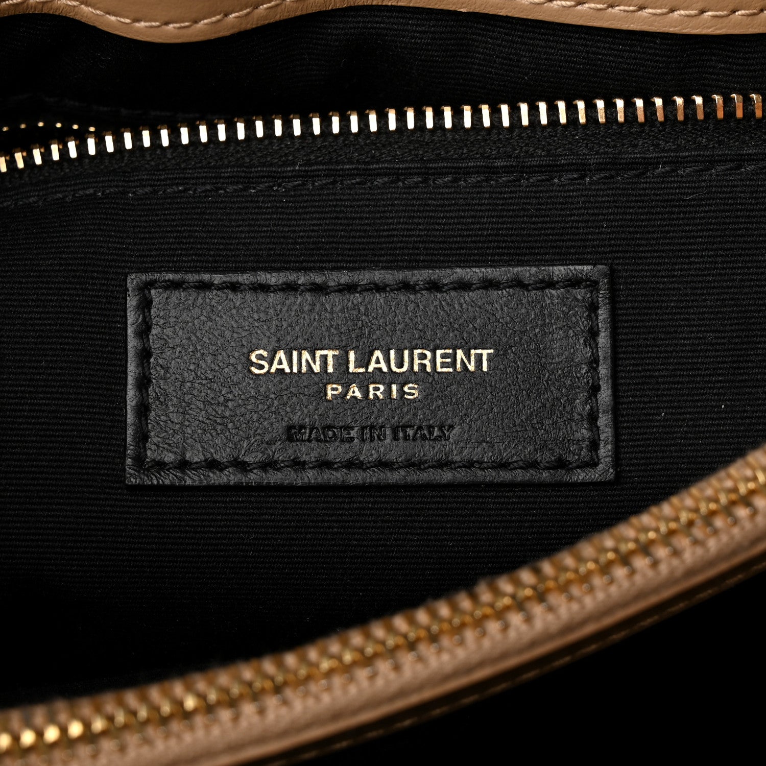 Saint Laurent Calfskin Y Quilted Monogram Medium Loulou Chain Satchel Dark Latte 6 of 10