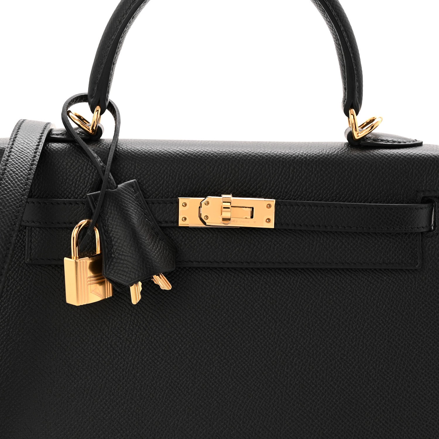 Hermes Epsom Kelly Sellier 25 Black 8 of 11