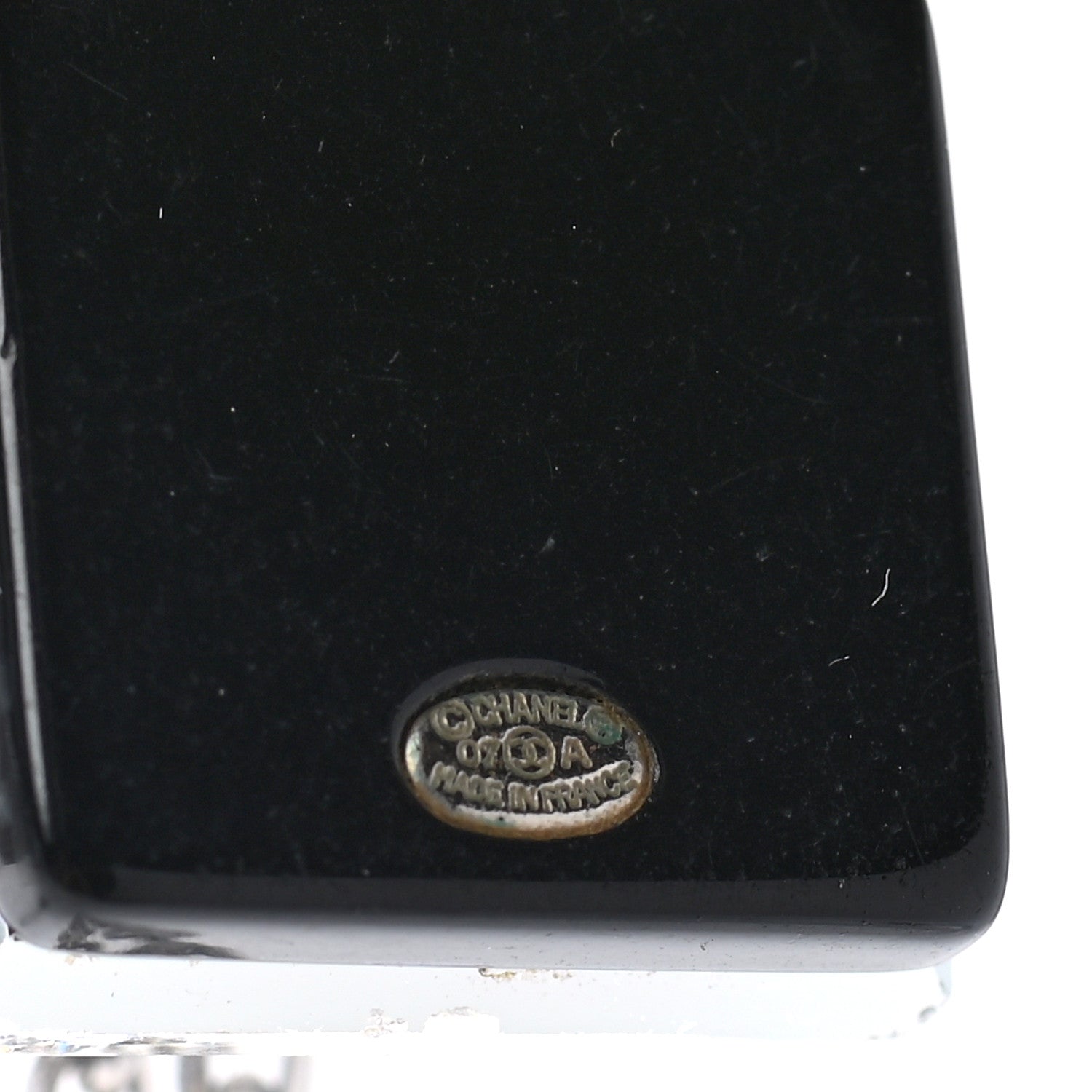 Chanel Lucite CC Square Charm Necklace 7 of 9