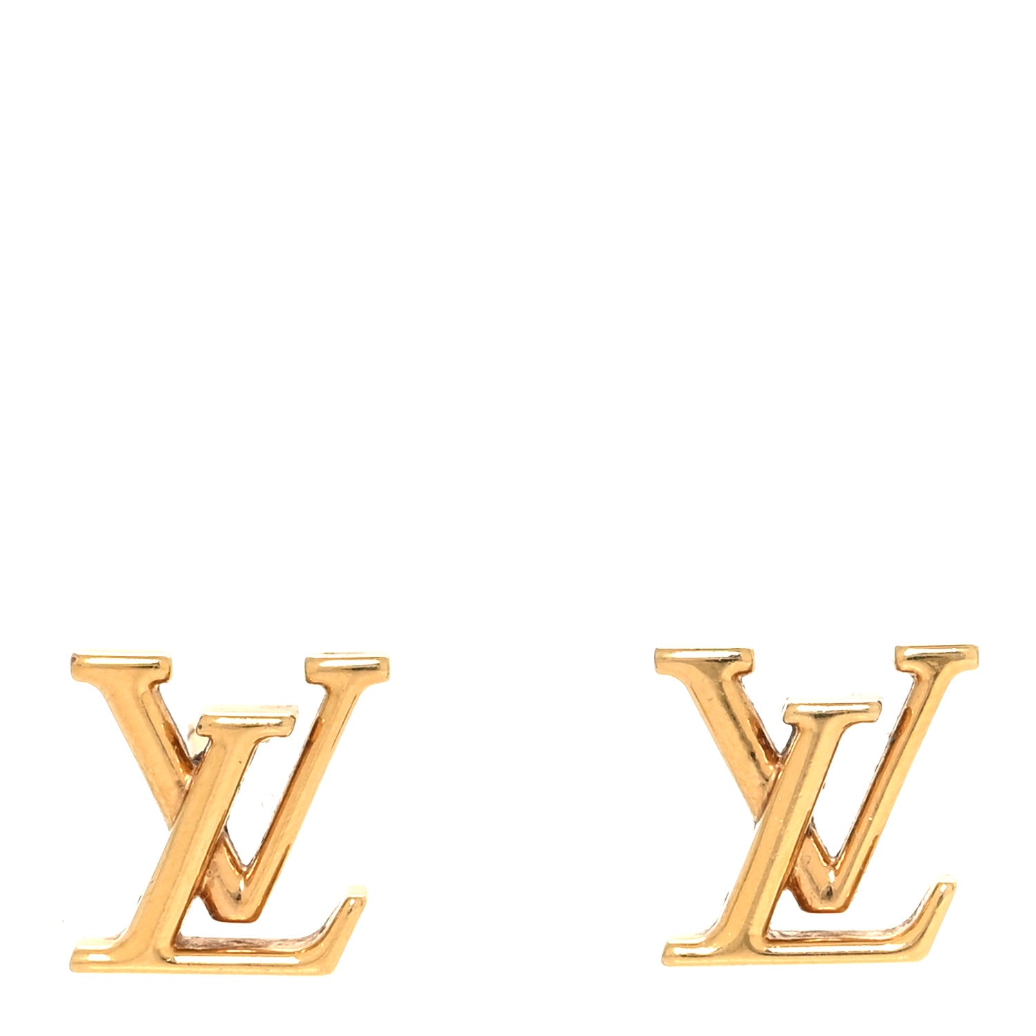 Louis Vuitton Metal LV Iconic Earrings Gold 1 of 6