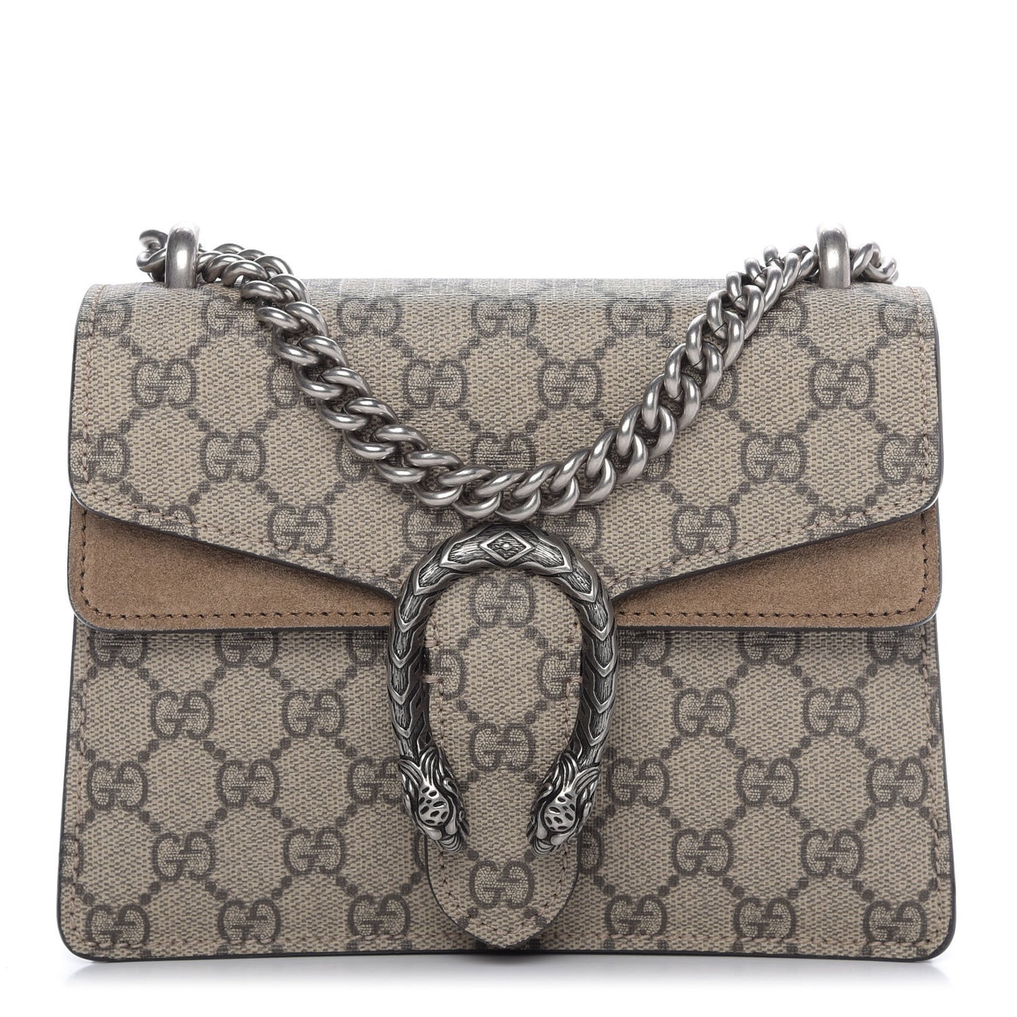 GG Supreme Monogram Mini Dionysus Shoulder Bag Taupe