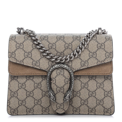 Gucci GG Supreme Monogram Mini Dionysus Shoulder Bag Taupe 1 of 9