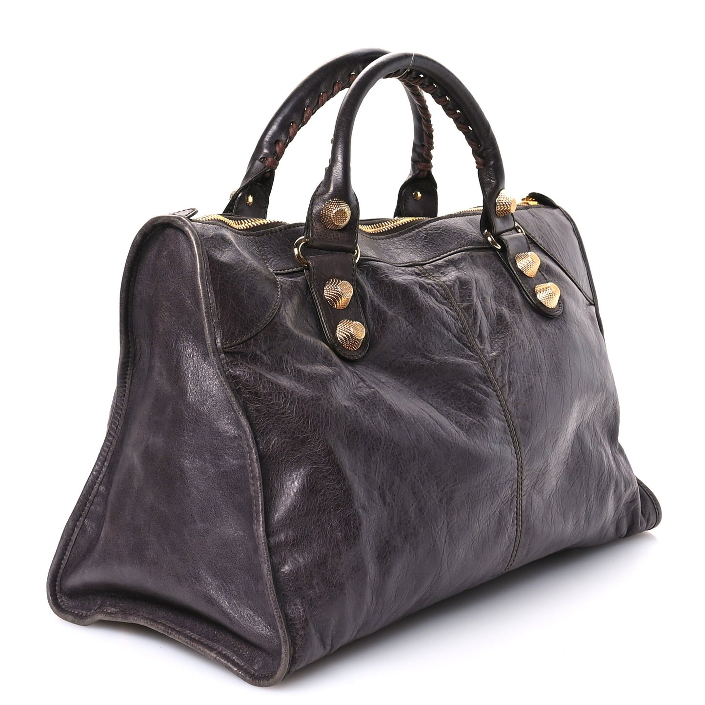Agneau Giant 21 Gold Hardware Work Charbon