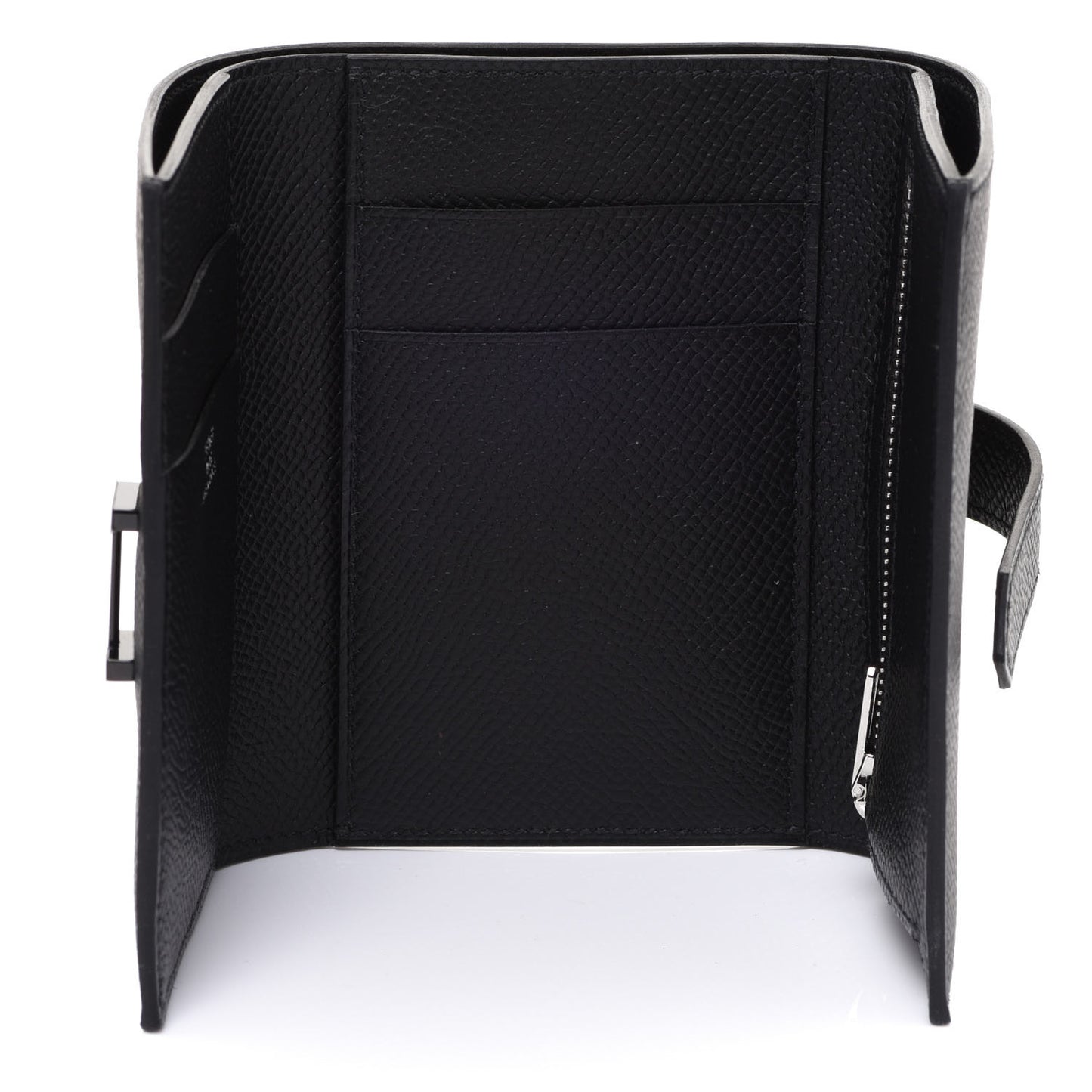 Epsom Tri-Fold Compact Monochrome Bearn Wallet Black