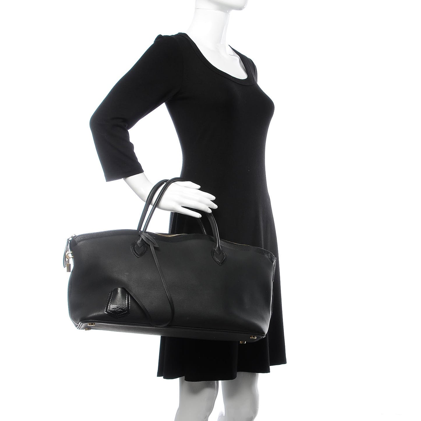 Cuir Obsession Lockit East West Black