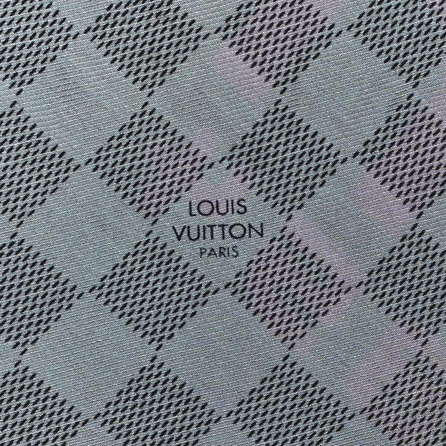 Louis Vuitton Cotton Silk Damier Cobalt Jungle Stole 4 of 5