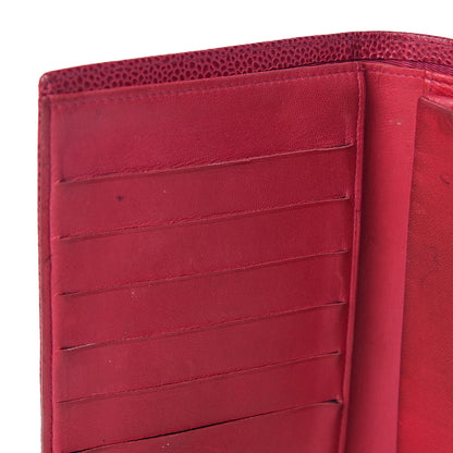 Chanel Caviar Timeless CC French Wallet Dark Pink 8 of 9