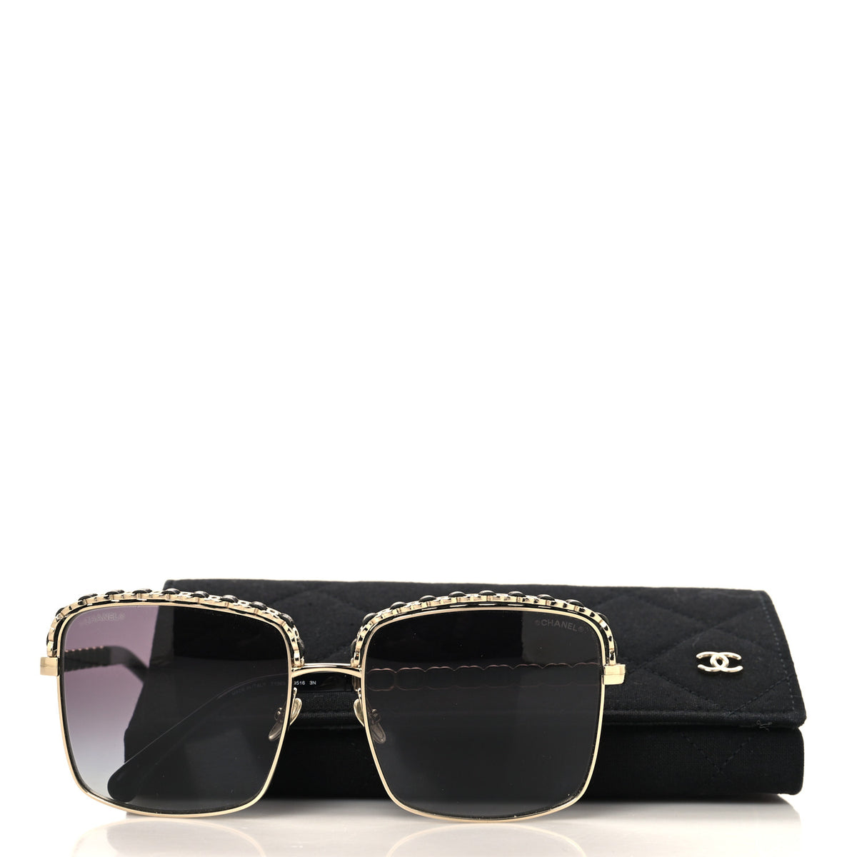 Chanel Metal Square Chain Sunglasses 71369 Grey 7 of 7