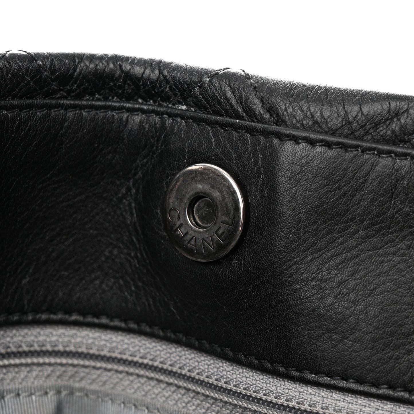 Calfskin Quilted Large Coco Pleats Tote Black