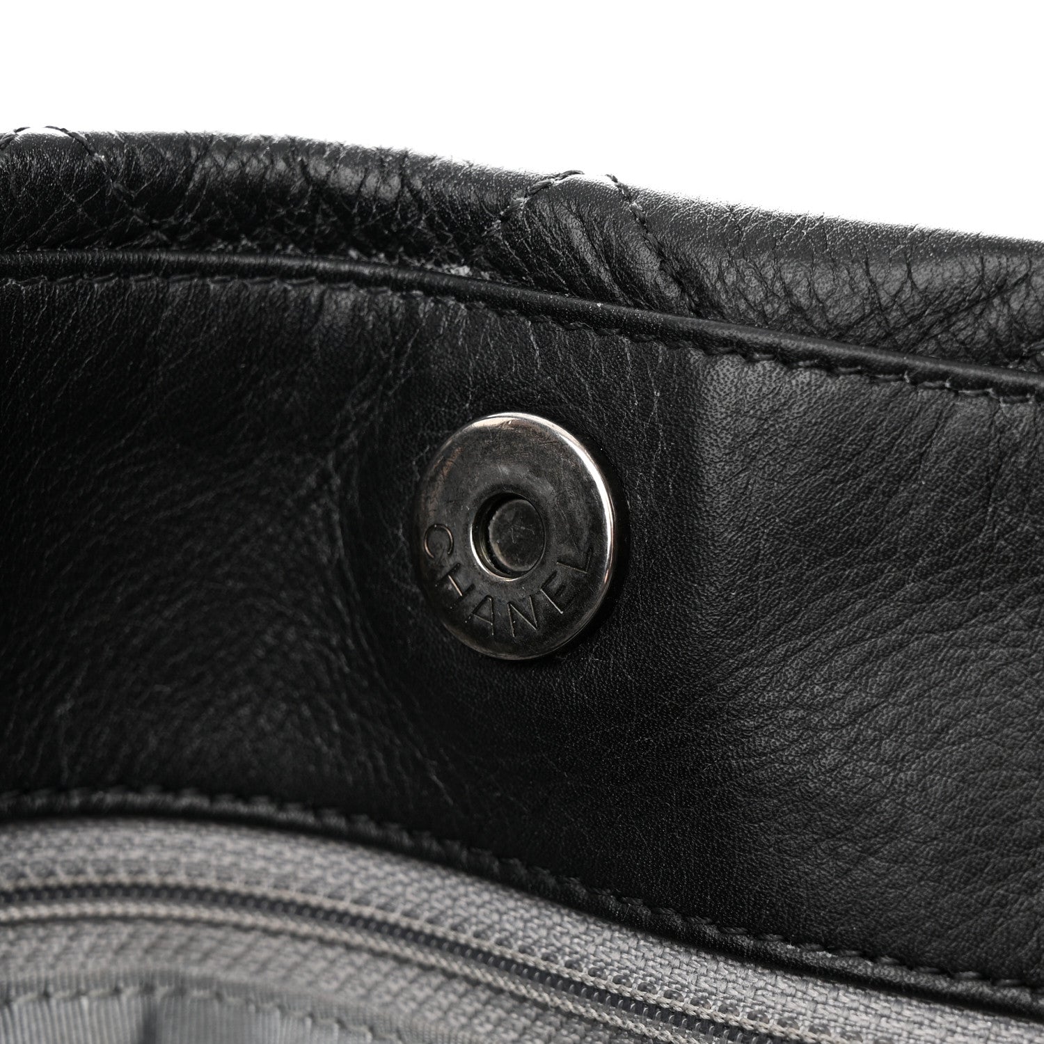 Chanel Calfskin Quilted Large Coco Pleats Tote Black 23 of 34