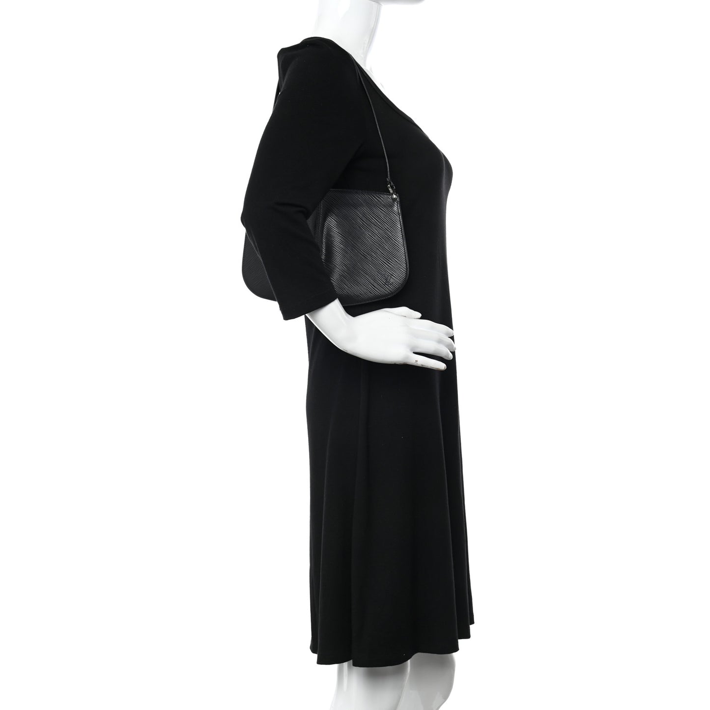 Epi Demi Lune Pochette Black