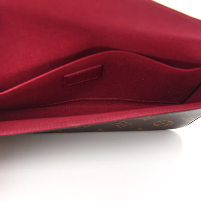 Louis Vuitton Monogram Pochette Felicie Chain Wallet Fuchsia 6 of 9