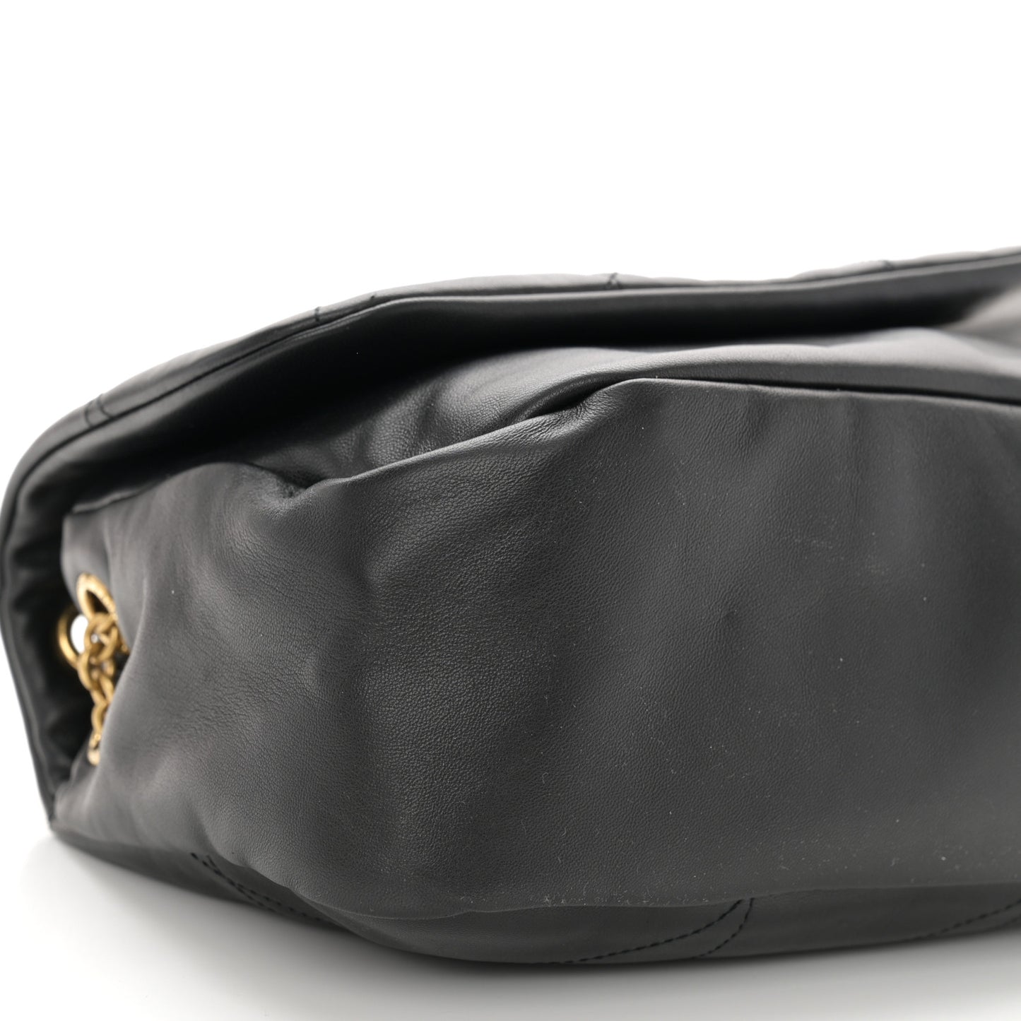 Lambskin Matelasse Monogram Small Jamie 4.3 Black