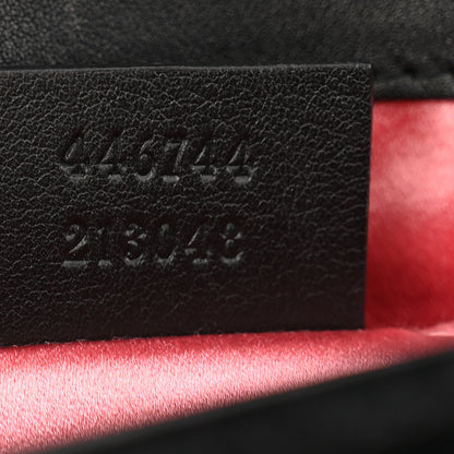 Gucci Velvet Matelasse Mini GG Marmont Shoulder Bag Black 7 of 10
