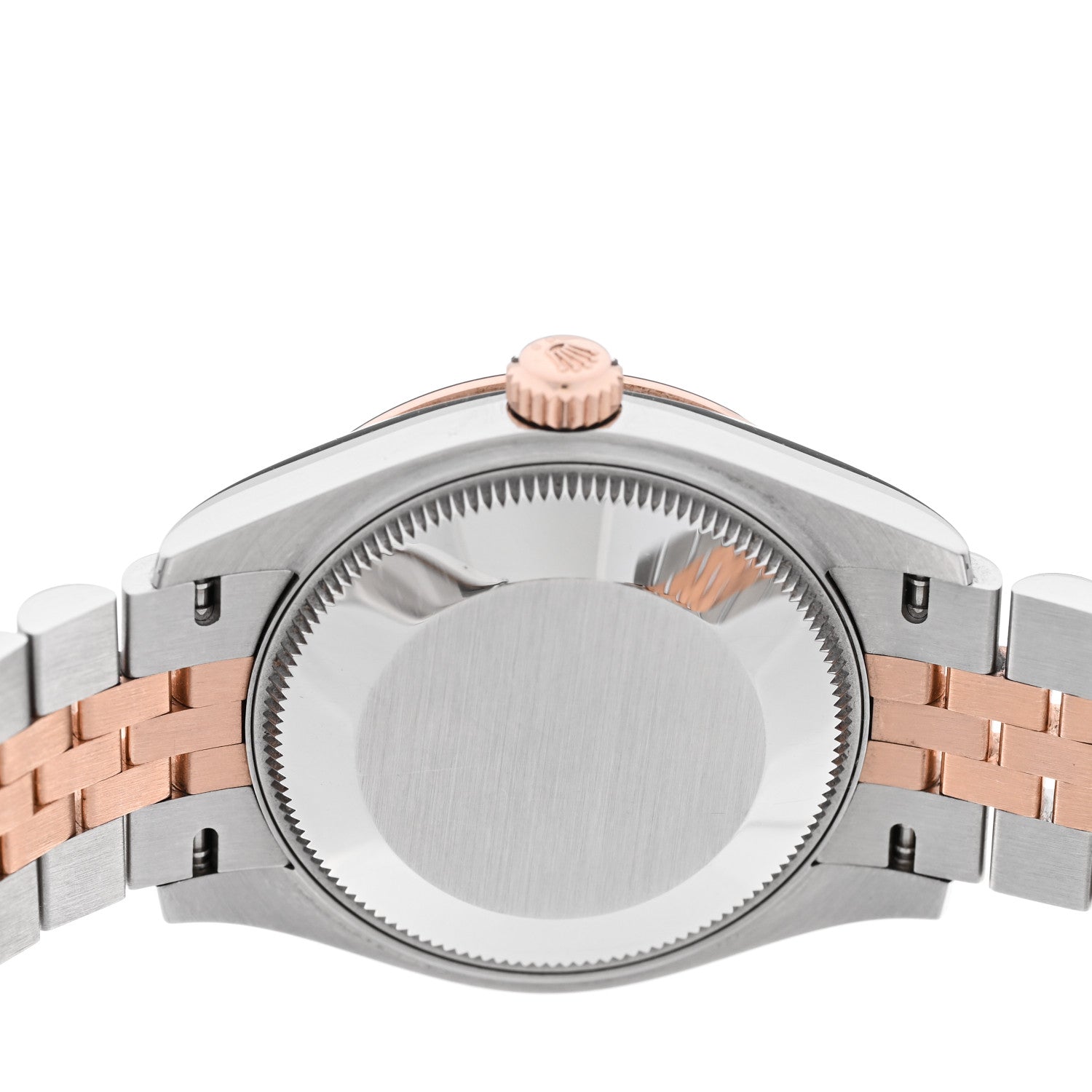Rolex Stainless Steel 18K Everose Gold 31mm Oyster Perpetual Datejust Watch Sundust Roman 278271 4 of 5