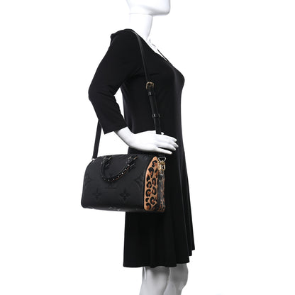 Louis Vuitton Empreinte Monogram Giant Wild At Heart Speedy Bandouliere 25 Black 2 of 8
