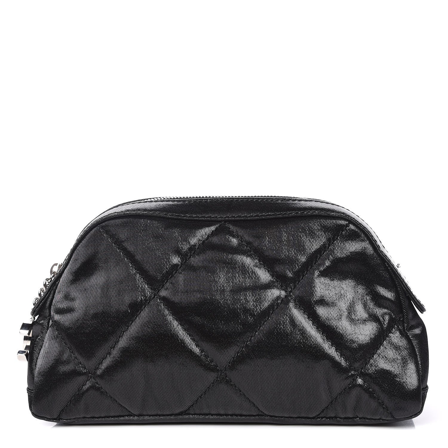 Chanel Coated Canvas Biarritz Cosmetic Cosmetic Case Black 1 of 11