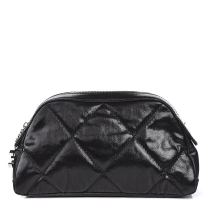 Chanel Coated Canvas Biarritz Cosmetic Cosmetic Case Black 1 of 11